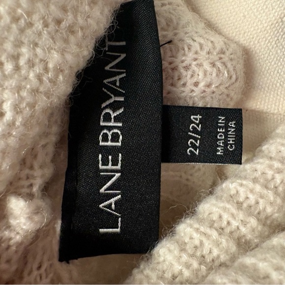 Lane Bryant Cozy Cream Cowl Neck Sweater - Picture 4 of 5